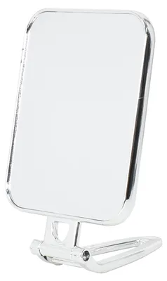 Make-up Spiegel 15x11,5 cm, 270° drehbar, klappbar, silber