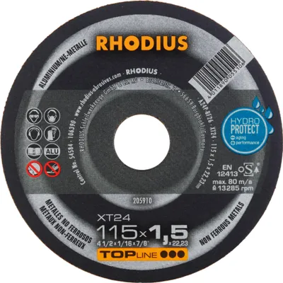 Produktbild von Rhodius XT24 Extradünne Trennscheibe Ø 115 mm Bohrung 22,23 mm