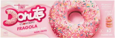 Zdjęcie produktu dla Tiny Donuts Cuore Nero Fragola 111 Gr