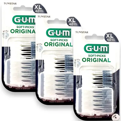 Produktbild von 3x GUM Soft-Picks Original X-Large - 3x 40 Stück