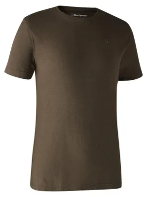 Zdjęcie produktu dla T-SHIRT DEERHUNTER 2-PACK 8394 - Green Melange/Brązowo Liściasty Melanż -S