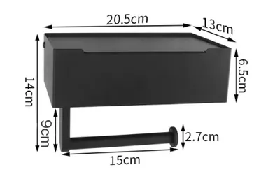 Produktbild von Toilettenpapierhalter Mit Feuchttücherbox ohne Bohren Edelstahl Klorollenhalter
