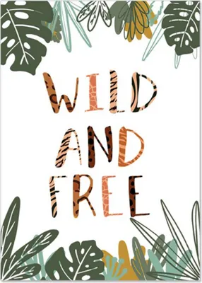 Produktbild von TPFLiving Kunstdruck LW-1200 (OHNE RAHMEN) Poster - Leinwand - Wandbild - Hochauflösender Giclée-Druck, langlebig und hochwertig - Affe, Giraffe, Löwe für Kinderzimmer -  - Größe: 13x18cm