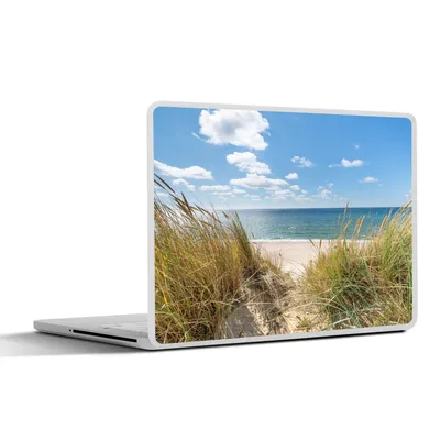 Produktbild von MuchoWow® Laptop Aufkleber Sticker Cover Düne - Gras - Meer - Strand 40x30 cm - Laptop Dekoration - Selbstklebend