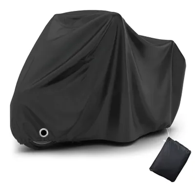 Motorrad Abdeckplane Outdoor XXL,Wasserdichte Motorradhaube,Motorradabdeckung aus 210D Oxford-Stoff,Moped Abdeckung Winterfest&UV-Schutz,245x105x125cm
