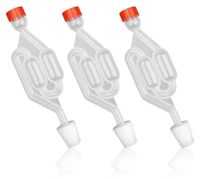 Fermentationsset, 3-teilig, transparent, Kunststoff, Gärröhrchen