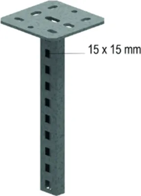 Produktbild von Vergokan Hängestiel, Profil 41.21, L=1000, 10,0 kN, tauchfeuerverzinkt, 1 Stk.