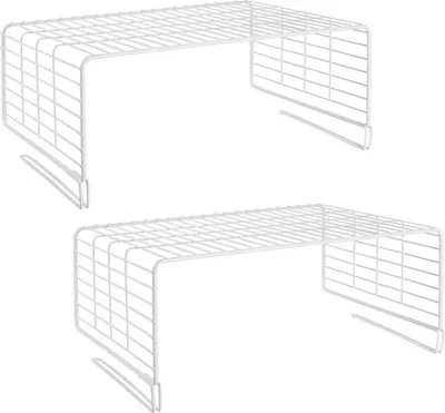Produktbild von mDesign Hängeregal Drahtkorb Allzweckkorb Organizer 2er-Set Metall Weiß
