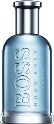 A bottle of Hugo Boss Bottled Tonic Eau de Toilette for men.