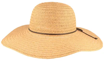 Rollbarer Sommer-Schlapphut mit Kunstlederband von Hut Breiter in beige
