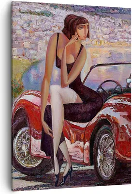 Produktbild von Bild auf Leinwand - Leinwandbild - Einteilig - frau modern - 50x70cm - Wand Bild - Wanddeko - Wandbilder - Leinwanddruck - Kunstdruck - Wanddekoration - Leinwand bilder - Wandbild - PA50x70-3468