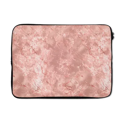 Produktbild von MuchoWow® Laptop Hülle 14 ZollRosa - Marmor - Muster Laptoptasche - Laptoptasche - Stoßsicher - Schutzhaube