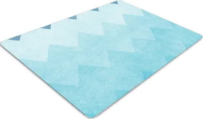 Produktbild von Stuhlunterlage Bürostuhlunterlage 120 cm x 90 cm Bodenmatte Bürostuhlunterlage - Zygzaki-Dreiecke.
