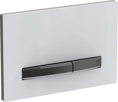 Produktbild von Geberit Betätigungsplatte Sigma50 für 2-Mengen schwarzchrom weiss, 115.671.11.2