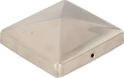 Obrázok produktu pre vidaXL Poštové uzávery 6 ks Pyramída z nehrdzavejúcej ocele 101 x 101 mm