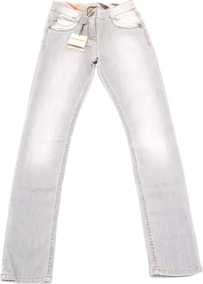 Image de 9255G jeans bimba grigio BURBERRY pantaloni cotone pantalon enfants