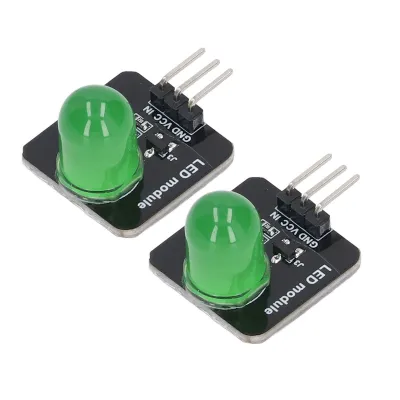 Obrázek produktu pro 10 kusů LED modulů 10 mm 3,3 V–5 V Dekorativní světelná deska Chipbirne pro domácí dekoraci MRB050B Zelená