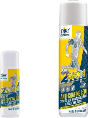Produktbild von pjuractive 2SKIN Set 100ml + 30ml - Anti Chafing Gel- gegen Reibung & Wundscheuern – perfekt für jeden Sportler - Vegan