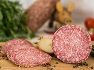 Produktbild von Original Eichsfelder Feldgieker 330g I Fleischerei Weber I Regionale Spezialität I Schlachtwarm verarbeitet I Eigene Schlachtung I Naturgewürze I Luft