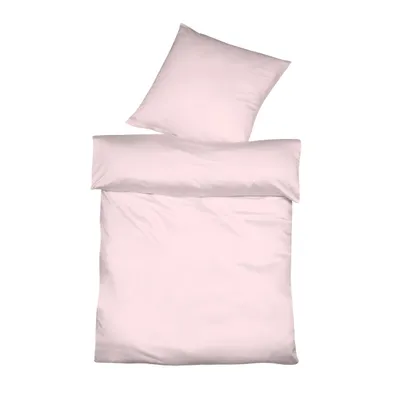 Produktbild von liebling Halbleinen Bettwäsche 240 x 220 + 2 x 80 x 80 cm, Farbe rosa, Bettbezug aus 50% Leinen & 50% Baumwolle, kühlend & atmungsaktiv