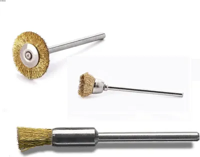 Image de Lessmann Miniaturbürstenset Rundbürste Flächenbürste Pinselbürste Bürstenset