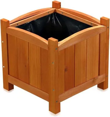 Productafbeelding van Famanu plantenbakken voor binnen en buiten - 30x30 cm, bruin