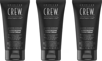 Produktbild von Shaving Skincare Moisturizing Shave Cream 3x150 ml
