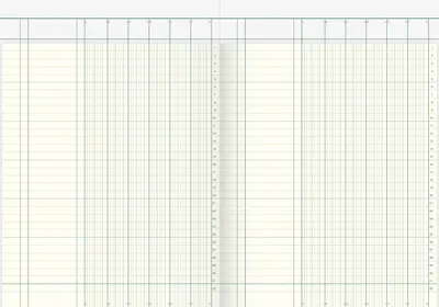 Obrázok produktu pre 5X König & Ebhardt 8611061 Spaltenbuch A4 KL 6Spalten 40Bl