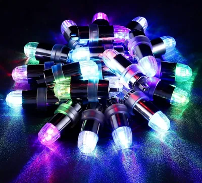 Produktbild von 30 Stück Ballons Lichter Bunt mini LED farbige Beleuchtung Licht Batteriebetrieben Wasserdicht für Papierlaterne Luftballons Deko für Hochzeit Weihnachten Halloween Party