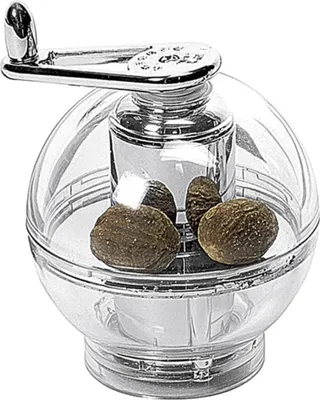 Image de WESTMARK, moulin à noix de muscade, modèle UFO, transparent/chromé, référence 172990, code EAN 4004094695766