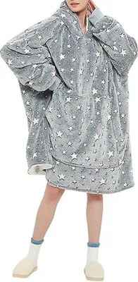 Produktbild von Übergroße, unisex Kuschelkopfbedeckung/Kapuzenpullover für Damen und Herren / Kapuzenpullover