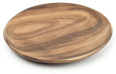 Akazienholz-Teller 15 cm rund - Holzschale für Obst, Salat & Deko