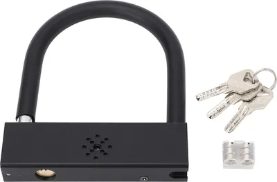 Produktbild von Motorrad-Bügelschloss, hohe Sicherheit, Diebstahlschutz, lauter 110-db-Alarm, Metallkonstruktion, Motorrad für Motorroller