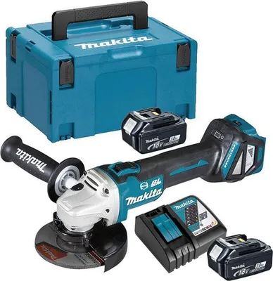Image de Meuleuse d'angle 18V LXT Ø125mm (2x3,0 Ah) en MAKPAC - MAKITA DGA513RFJ