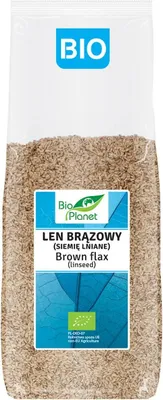 LEN BRĄZOWY (SIEMIĘ LNIANE) BIO 1 kg - BIO PLANET