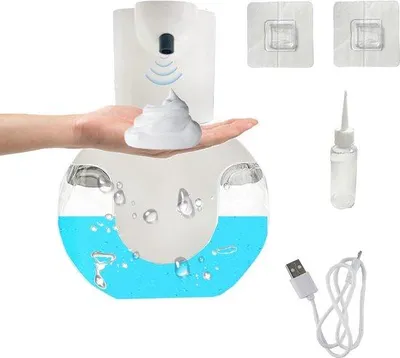 Produktbild von Famanu Automatische Seifenspender mit Sensor - Wandmontage, Wasserdicht, 420 ml