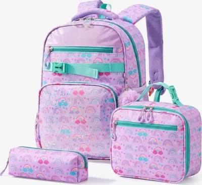 Produktbild von Ergonomischer Kinder Schulrucksack Set 3-teilig 18L Leicht