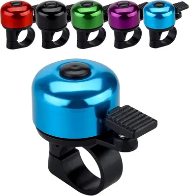 Zdjęcie produktu dla Dzwonek rowerowy, głośny czysty dźwięk, uniwersalne mocowanie, pasuje do kierownic 21-23 mm, 8 kolorów
