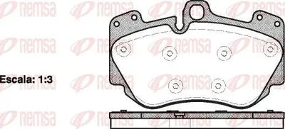 Produktbild von REMSA Bremsbeläge Satz Vorne Bremsklötze für AUDI A4 Avant (8K5, B8) 1140.10