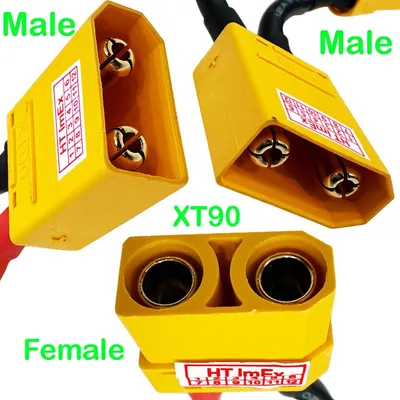 Produktbild von XT90 Y-Adapterkabel Serienschaltung LiPo Batterie Stecker auf Buchse 12AWG
