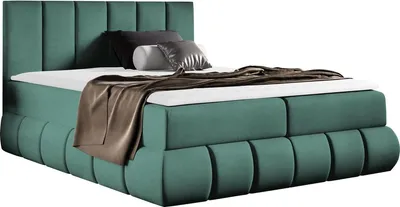 Produktbild von MIRJAN24 Boxspringbett Venezia, Ehebett mit zwei Bettkästen, Doppelbett mit Topper, Schlafzimmer (Kronos 26 Größe: 180x200 cm)