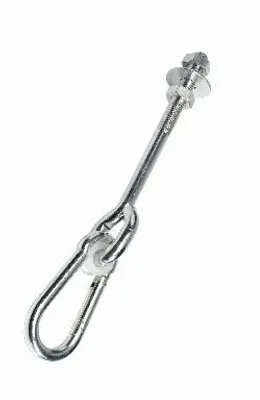 Produktbild von Sicherheits-Schaukelhaken M12 160 mm mit Karabiner & Nylongleitlager