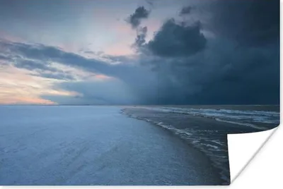 Produktbild von MuchoWow® Poster Nordsee - Sturm - Wasser 60x40 cm - Schlafzimmerdekoration