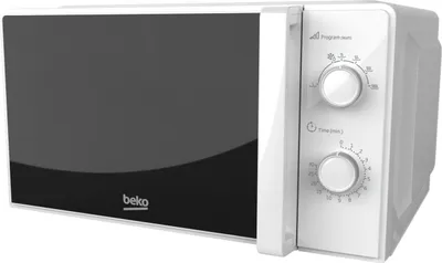 Produktbild von BEKO MOC20100WFB, Arbeitsplatte, Solo-Mikrowelle, 20 l, 700 W, Knopf, Weiß