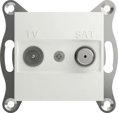 Produktbild von Schneider Electric ASFORA TV-SAT Durchgangsdose 8dB UP weiss EPH3470321D
