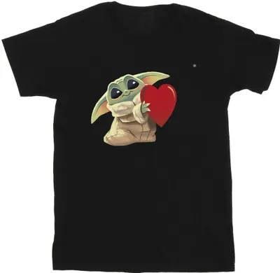 Produktbild von Star Wars - "The Mandalorian The Kids With Heart" T-Shirt für Herren BI47312 (3XL) (Schwarz)