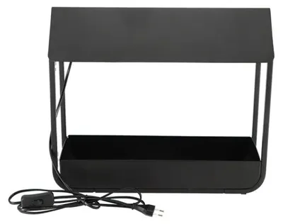 Image de Lampe de Croissance Serre Noire - LED Minuterie - 42,9 x 17,4 x H 36,9 cm