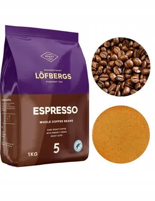 Image de Lofbergs Espresso intense torréfié foncé en grains 1kg