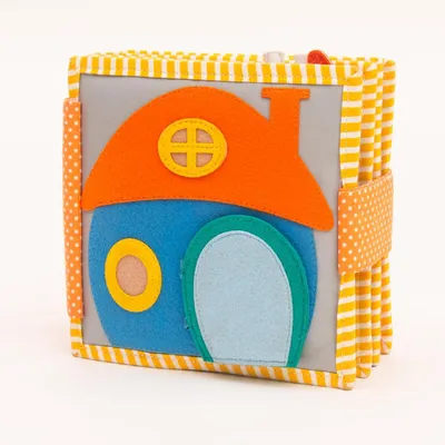 Productafbeelding van Designs Mini Quiet Book Beinvenue chez Moi - Montessori speelgoed vanaf 2 jaar - Sensorisch boek & stoffen boek voor kinderen