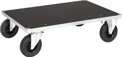Produktbild von Kongamek Plattformwagen, verzinkt mit Ladefläche aus MDF 1000x700x260mm Gummibereifung ohne Bremse